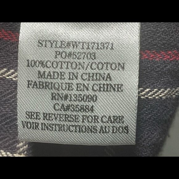 WHITE Crow sleeveless plaid snap up with frayed hem size medium very good cond - Picture 6 of 7